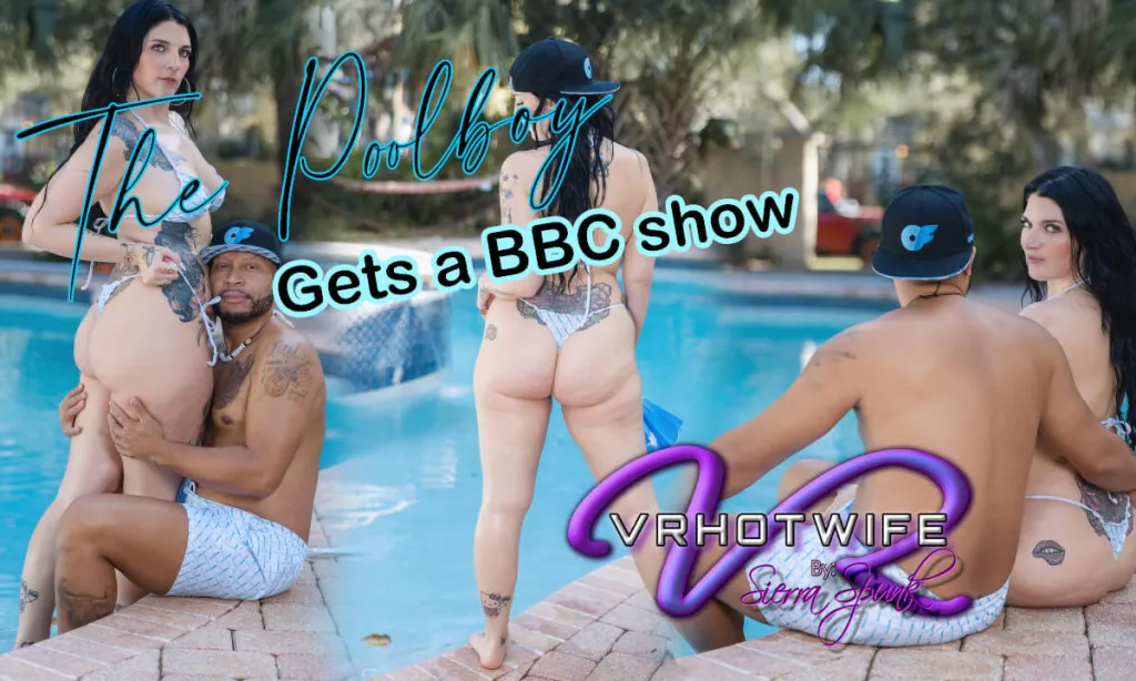 Bradley Snow, Jess B: Interracial MILF Sex in Pool - 60 FPS, 180° View