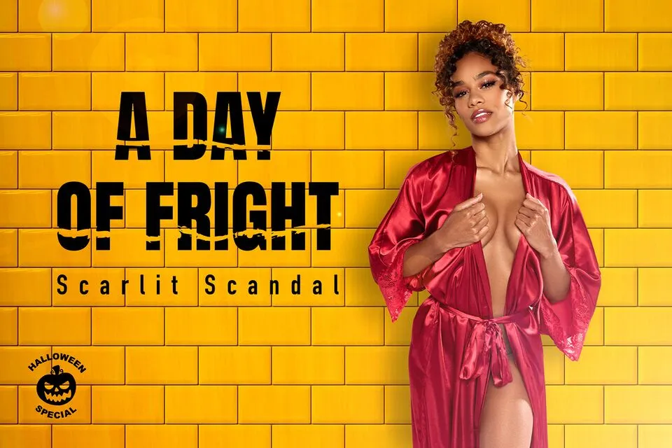 Scarlit Scandal's Spooky VR Blowjob - 180° HD