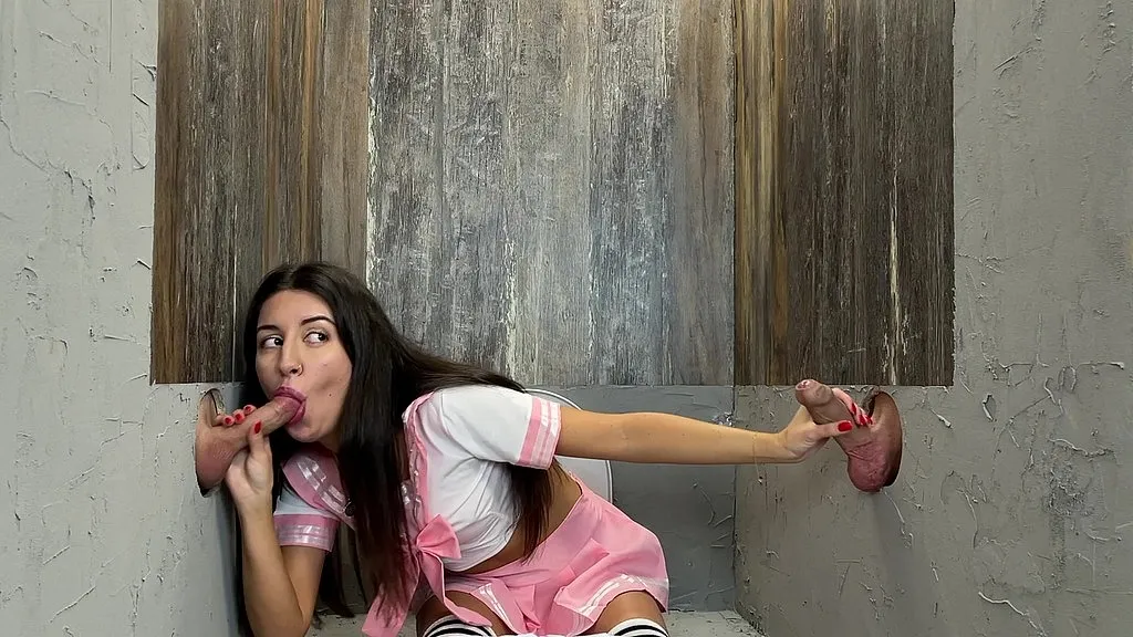 2 on 1: Amateur Blowjob with Performer 1, Performer 2, and Performer 3 - HD