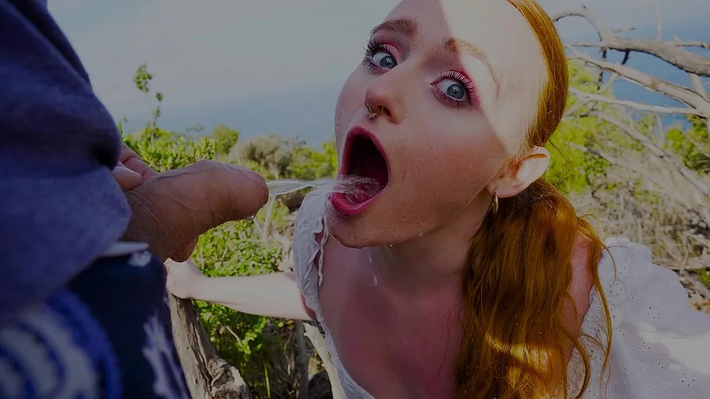 Petite Pixxxie and Bonieboy's Public Pissing and Drinking Adventure - Outdoor HD Video