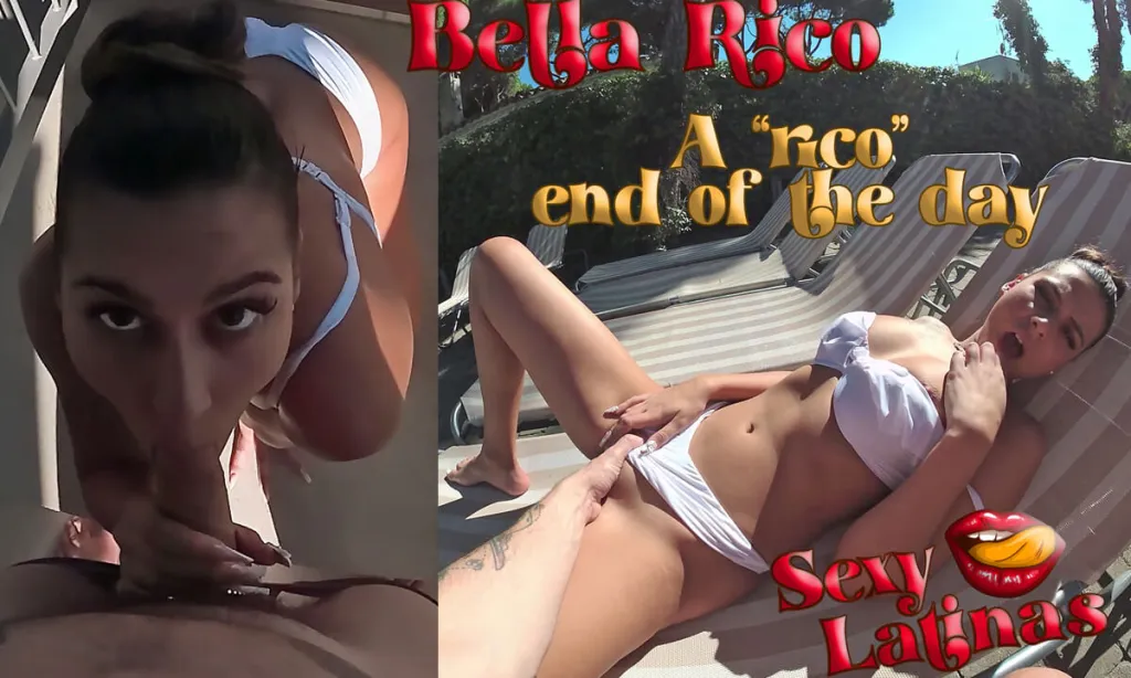 Bella Rico - Brunette Tattooed Latina in 180° 3D VR Video - POV Experience