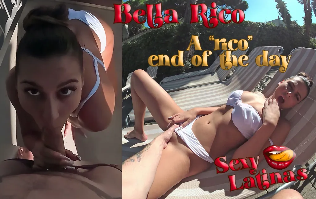 Bella Rico's Brunette Brunette Bikini Bombshell Blowjob - HD VR