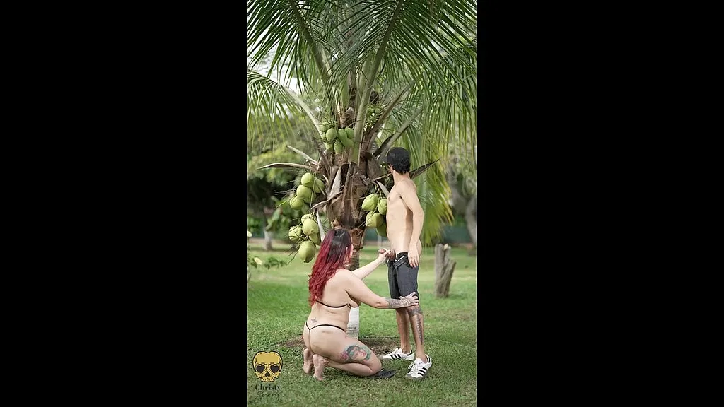 Christy Evans & Nathan Broski: Rough Outdoor Blowjob with Ass Licking