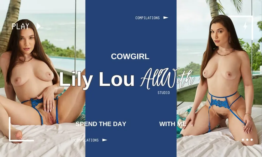 Lily Lou's Cow Girl Creampie Compilation - 60 FPS 3D Video (POV)
