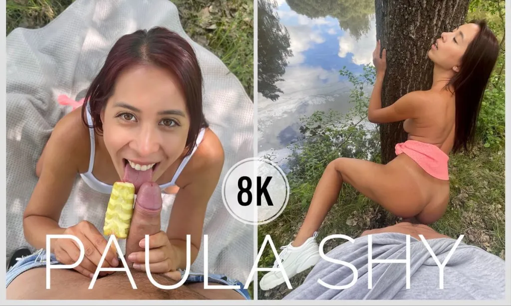 Paula Shy's Outdoor 180° 4K Gonzo Scene: Doggy, Cowgirl, Facial