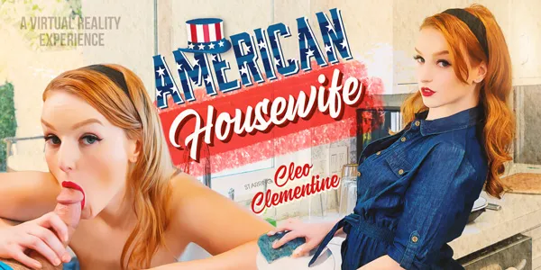 Cleo Clementine's Curvy Redhead Housewife Blowjob - VR 180°, 6K