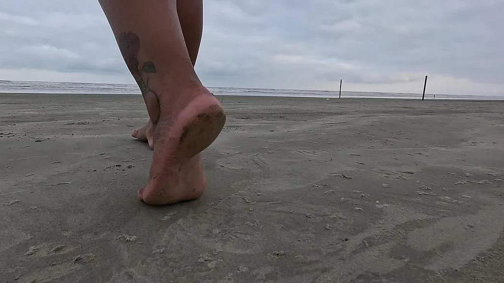 Foot Fetish: New Public Beach Video with Only Women - Performer 1, Performer 2, Pornstar