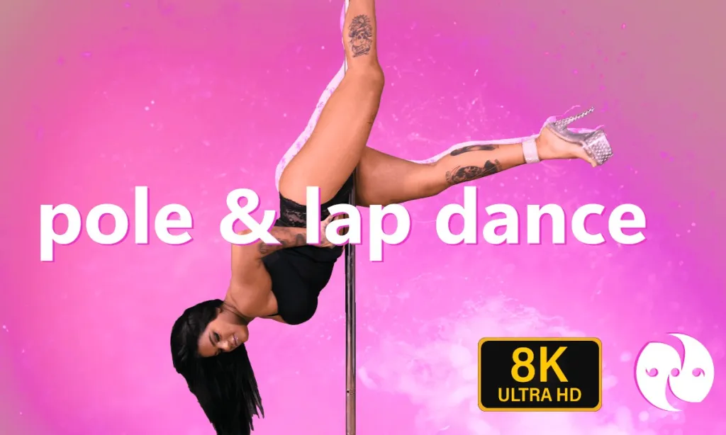 Bella Nova's 8K Brunette Striptease: Big Ass Pole Dance