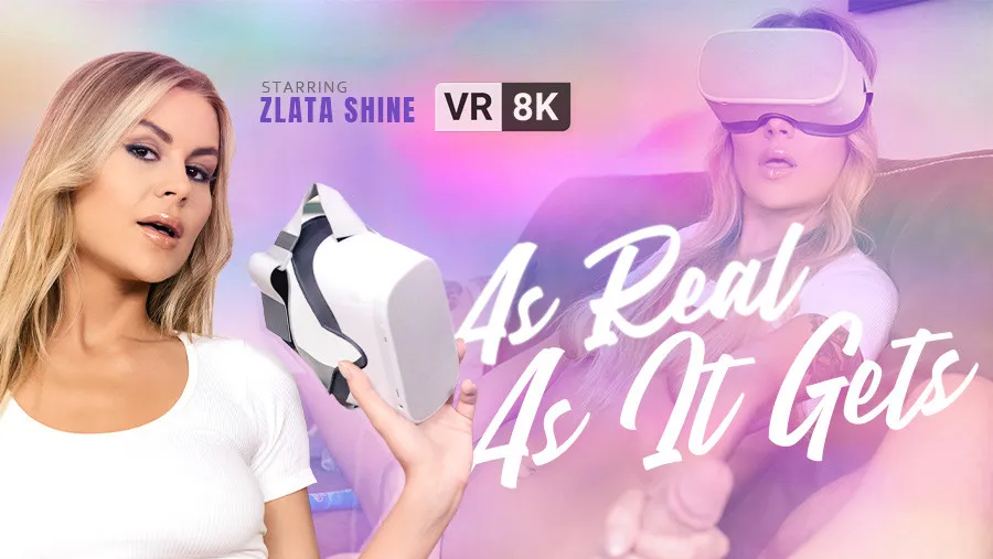 Zlata Shine's Virtual Reality Masturbation Session: 8K HD Blonde VR Porn with Binaural Sound