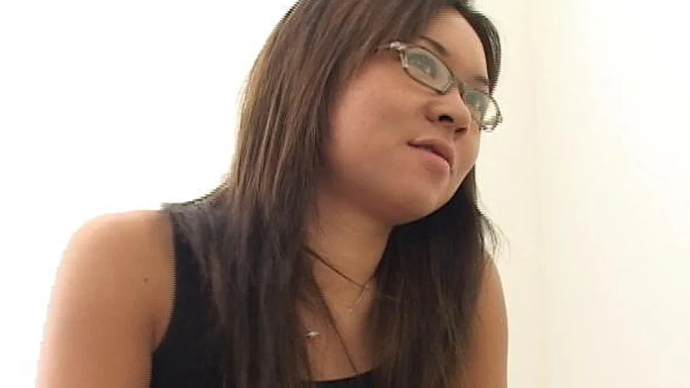 Kammy and Dino Bravo - Asian Brunette with Glasses Gives SD Facial in Classroom
