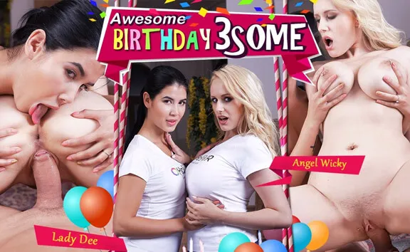 Angel Wicky, Lady Dee - Big Boobs Cow Girl & Reverse Cow Girl (HD)
