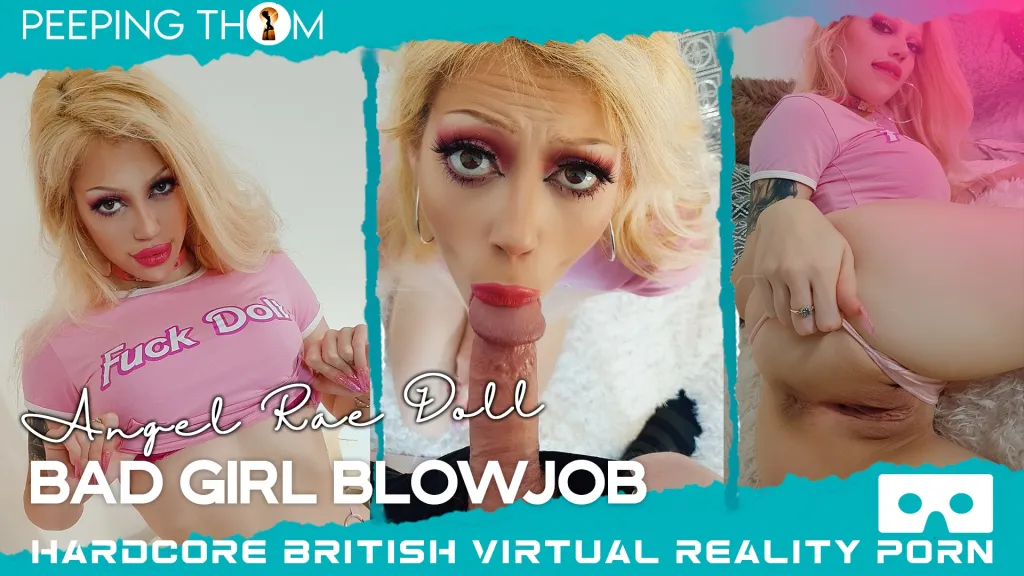 Angel Rae Doll's Blonde TattooedBlowjob in HD