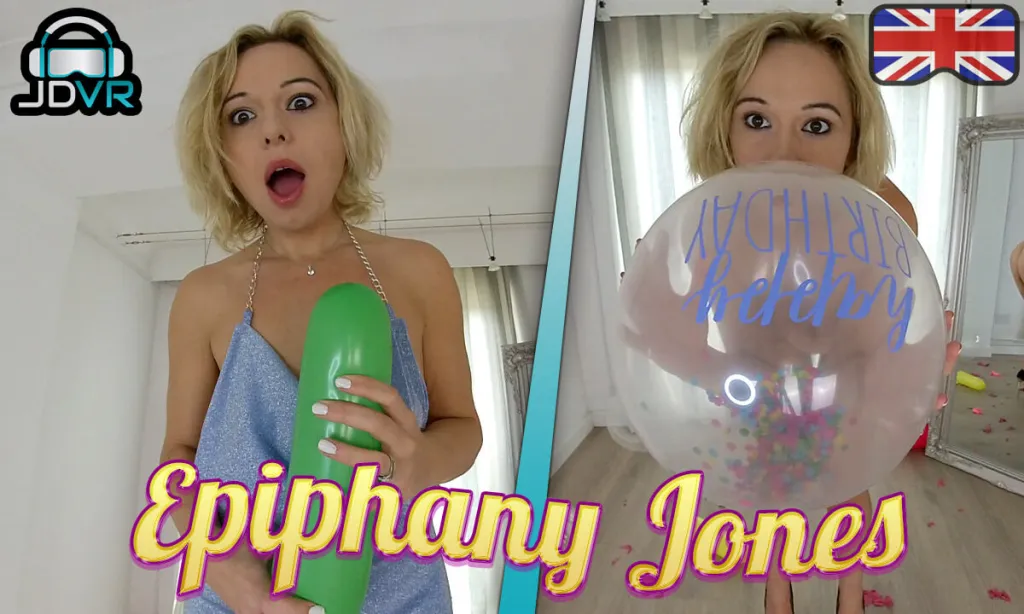 Epiphany Jones - Blonde in High Heels: 180° 4K Solo Teasing