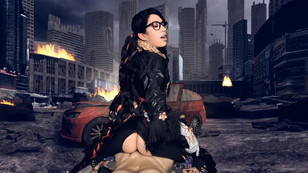 Alex Coal as Bayonetta - Immersive VR Cosplay Blowjob Experience