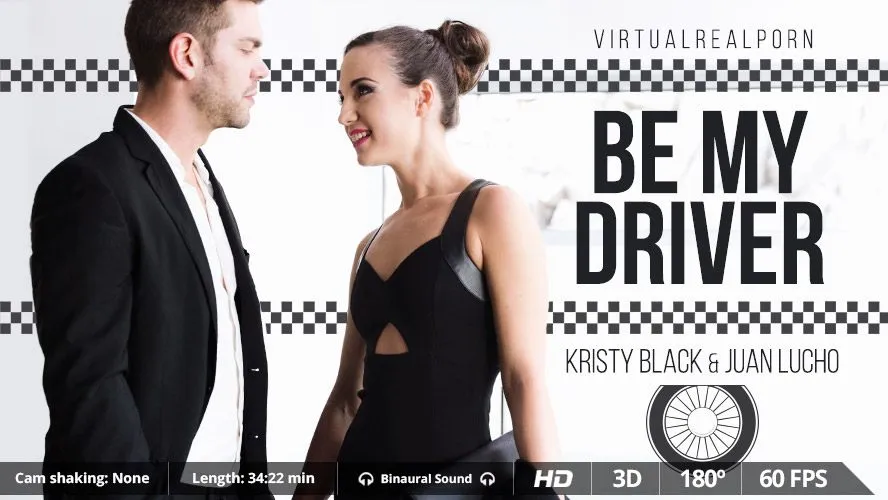 Kristy Black & Juan Lucho: Unexpected BedScene in 180° VR - Brunette Beauty Gets Anal & Stockings Fetish