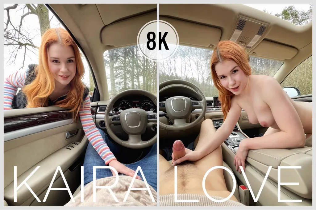 Kaira Love's Outdoor Blowjob & Cowgirl Session - VR Porn
