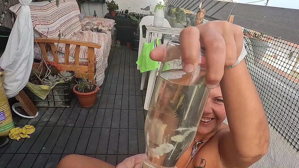 Beky, Short Hair, Wife - Cum and Piss Cocktail (HD POV) - Amateur Couple Blowjob and Pissing Scene
