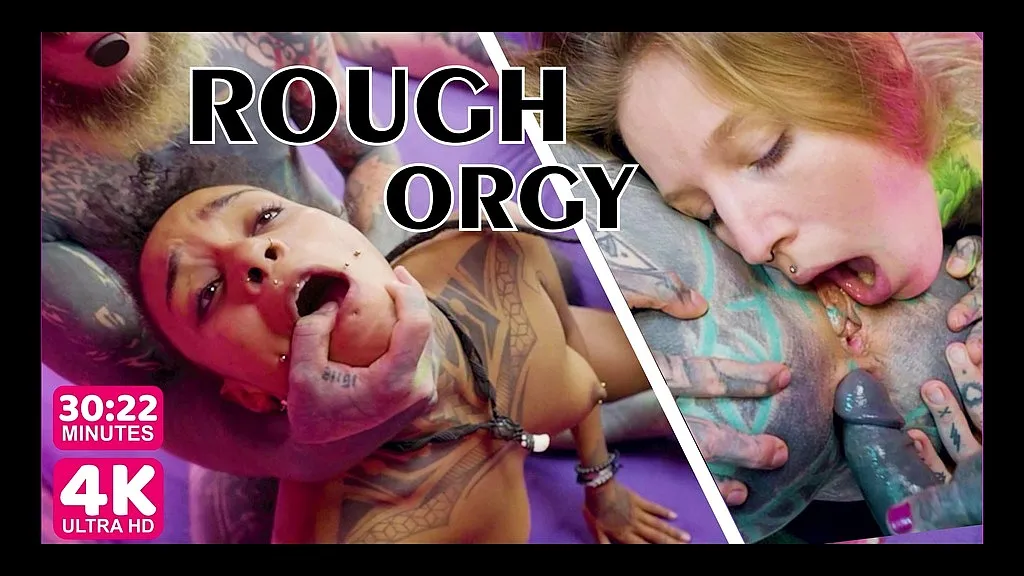 Anuskatzz, Lisa Rocketcock, Kimz & More: Tattooed Interracial Orgy with Ass-to-Mouth