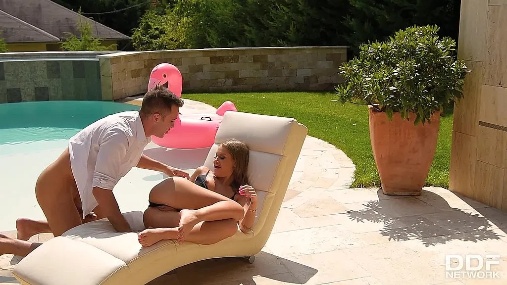 Tiffany Tatum & Kai Taylor: Scorching Poolside Adventure - Ass-Licking, Reverse Cowgirl, Blowjob