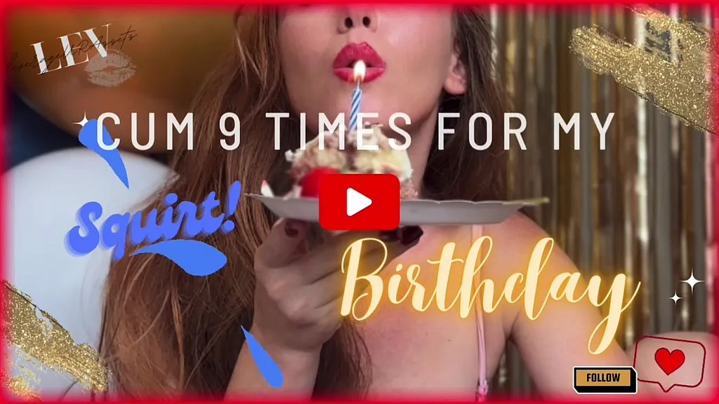 Redhead Lev's Birthday Squirting Celebration with Dildo - HD (Lev)