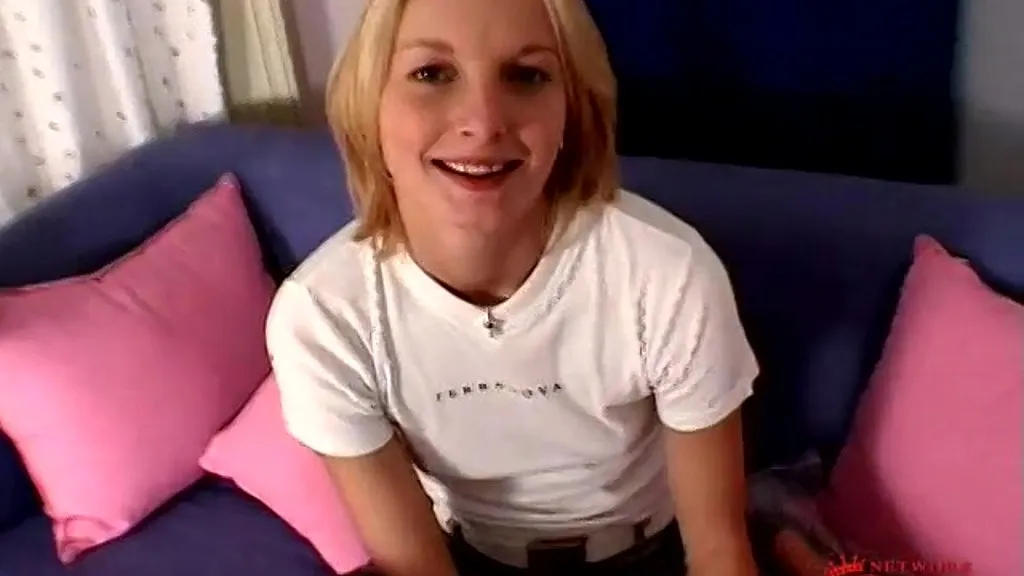 Mischel Wild: Blonde Bombshell in Stockings, Tattoos, and Shaved Pussy