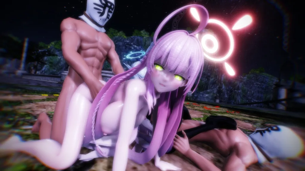 Miyako & Hanako in 60 FPS VR Anime Orgy: Reverse Cowgirl & Doggy Style