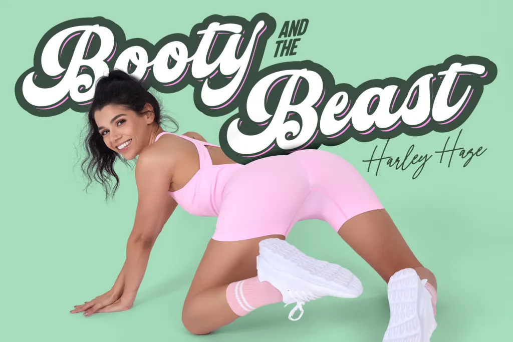 Harley Haze - Brunette Babe Blowjob in Pink Outfit