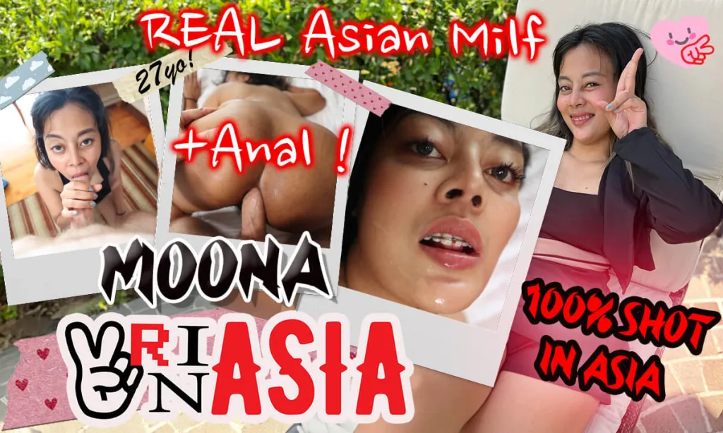 Moona VRinAsia's Hotel Encounter: Interracial Missionary & Doggy Style in VR 180°