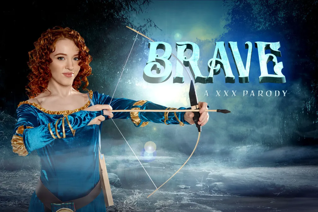 Madi Collins - Redhead Cosplay Porn: Merida Blowjob & Doggystyle