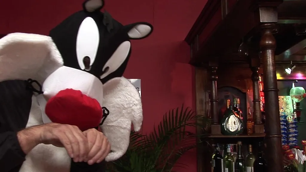 Jenny B. and Yanick Shaft's Passionate Brunette-on-Cartoon Character Sex Session