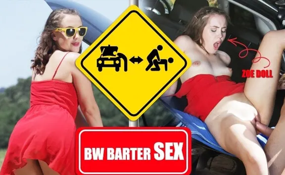 Zoe Doll's Sexy Car Fix: Doggy Style & Cum in Mouth