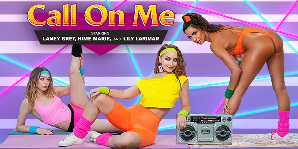 Title: "80s Gym Orgy with Hime Marie, Laney Grey, and Lily Larimar - VR Bangers