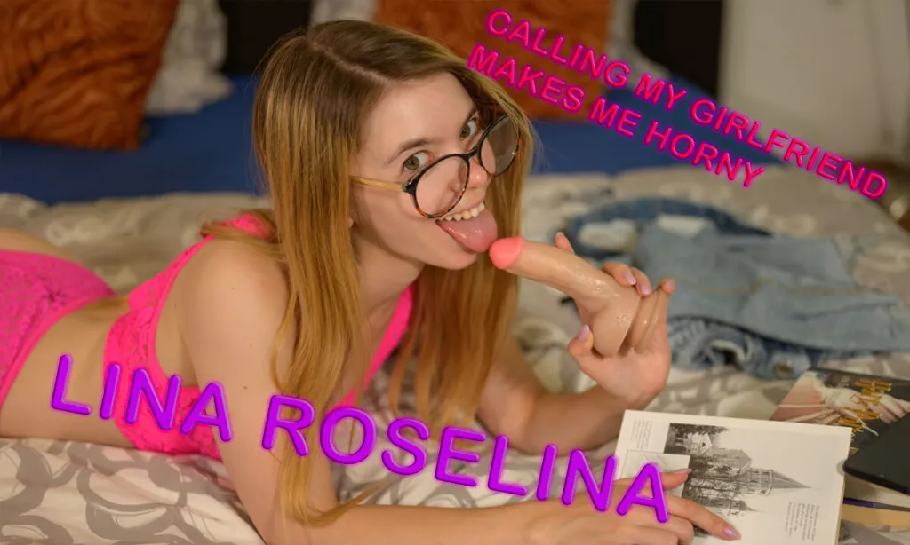 Lina Roselina - 180° Glasses View of Shaved Pussy in 4K