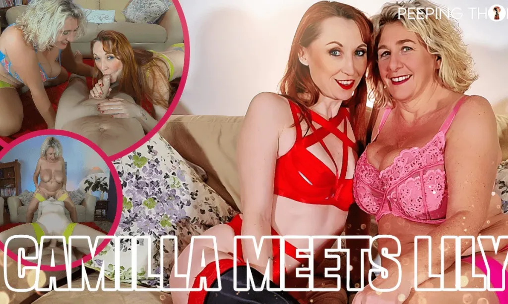 Camilla Creampie, Lily Kink - MILF Threesome in 4K