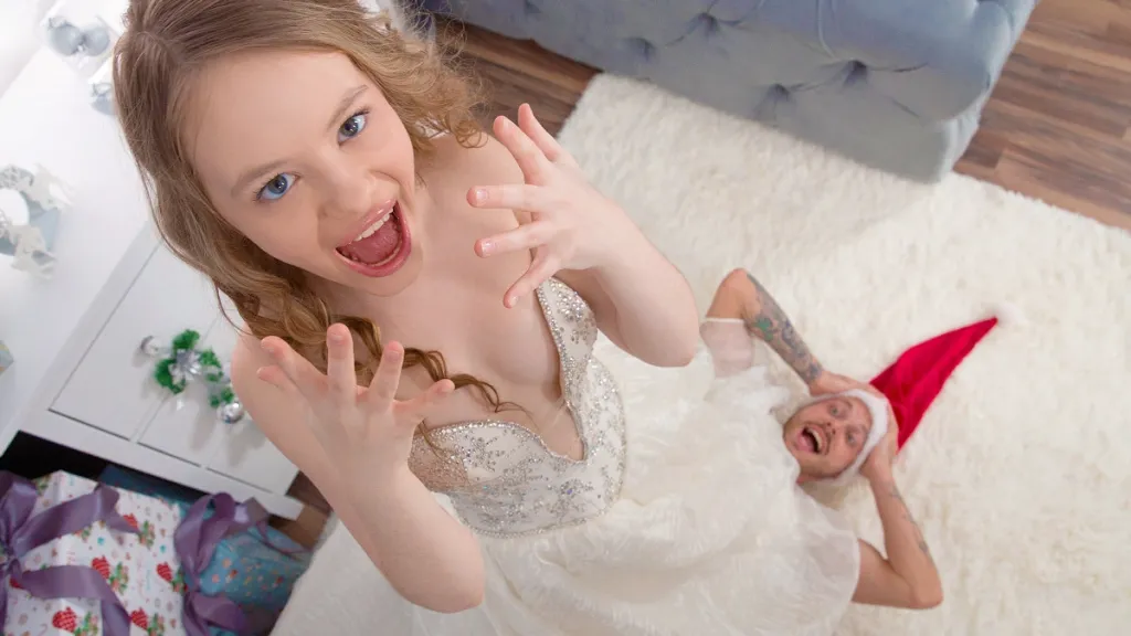 Venera Murkovski's Surprise Christmas Blowjob