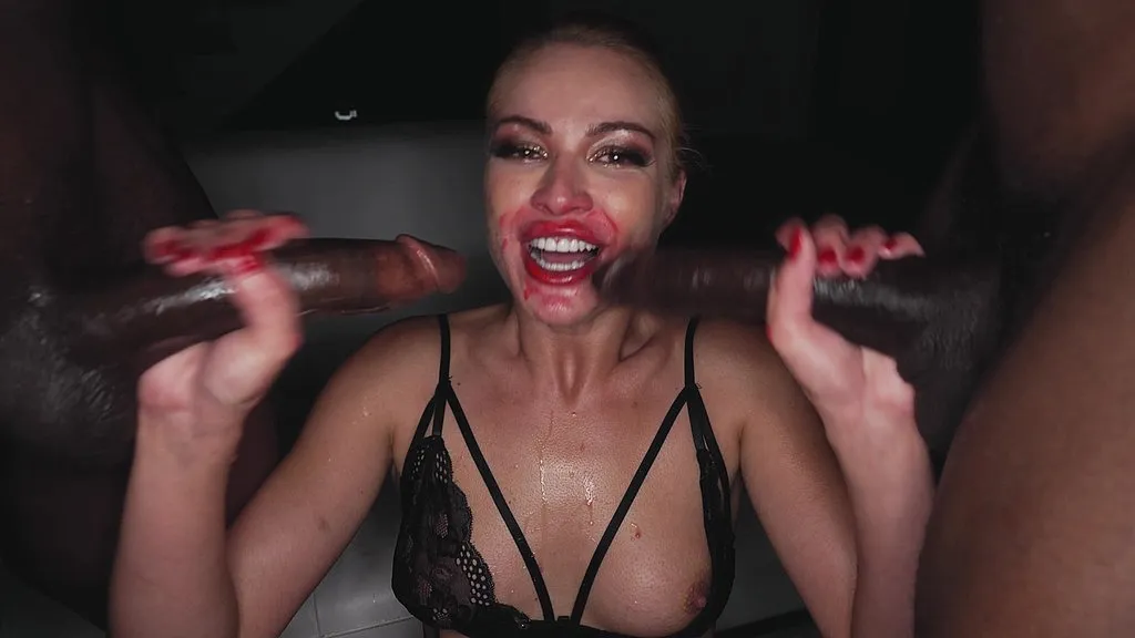 Cherry Kiss, Jaxxx Slayer, Rob Piper in Interracial Threesome: Big Cocks, Squirting, and Anal