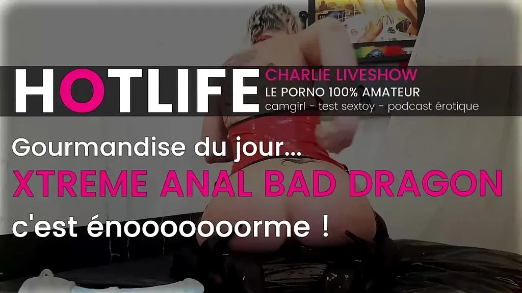 Charlie liveshow - Big Butt MILF Sodomizes Him with BAD DRAGON Dildo (HD)