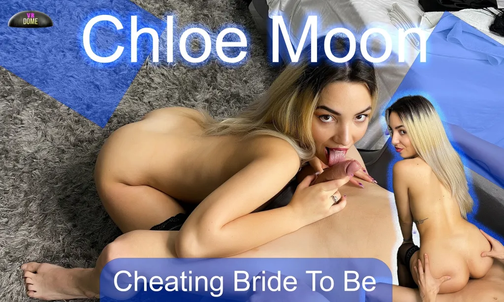 Chloe Moon's Blowjob, Cowgirl, and Reverse Cowgirl in Stockings & Natural Tits - HD VR Gonzo