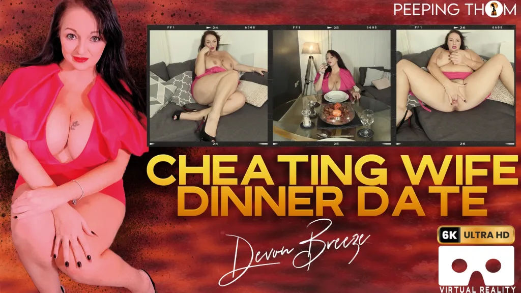 Devon Breeze's Solo Fingering in High Heels and Brunette Tattoos (VR, POV, 60 FPS)