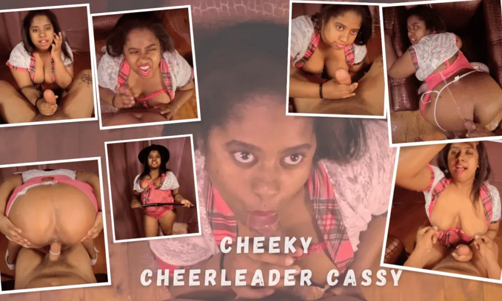 Rasta AMP and Cassy AMP in Interracial Reverse Cowgirl and Doggy Style - Brunette Cheerleader