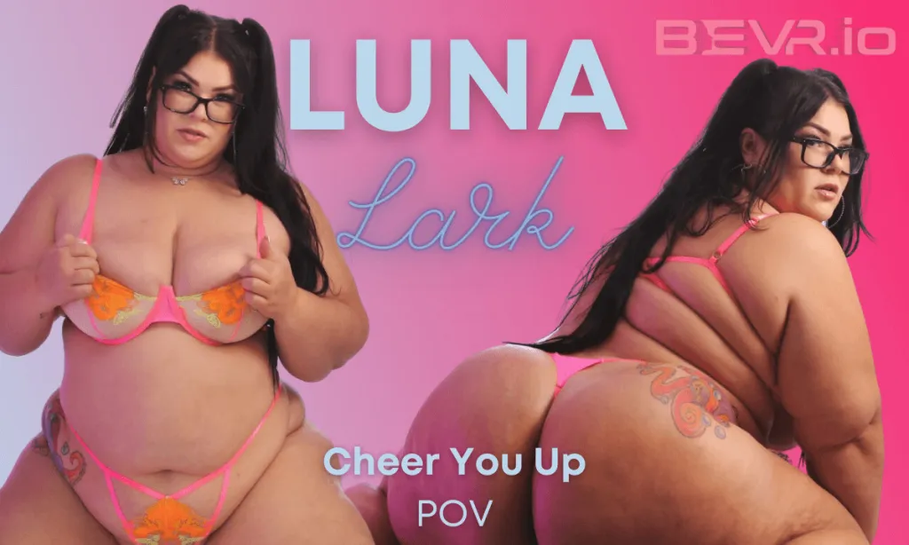 Luna Lark in Glasses 180° VR 3D Video (GONZO)
