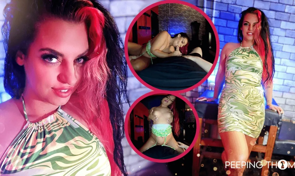 Cherry Pi's Red Room Cowgirl and Cum in Mouth 60FPS