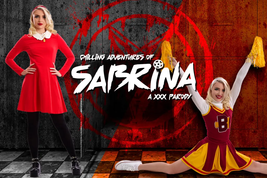 Britt Blair presents: Sabrina Morningstar & Sabrina Spellman in Chilling Adventures of Sabrina - Blonde Witches Blowjob & Doggystyle