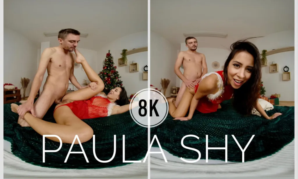 Paula Shy's Christmas Anal Adventure in 4K VR