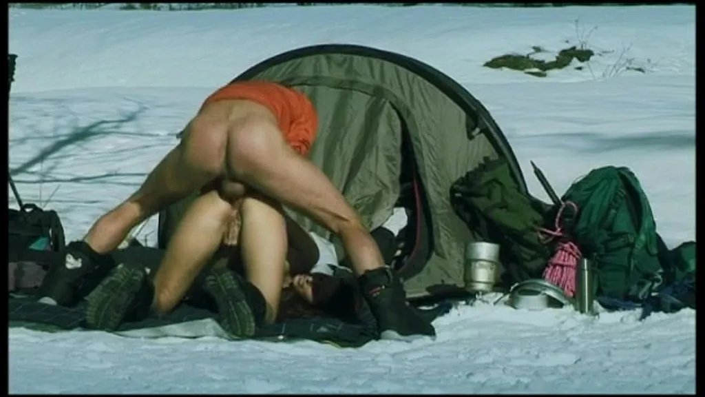 Claudia Rossi's Outdoor Spit Roast - Big Cock in Snow-Capped Highlands