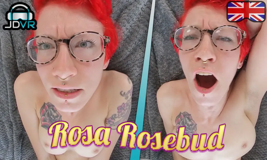 Rosa Rosebud's Tattooed Solo Performance in 180° VR: A Redhead's Intimate Journey