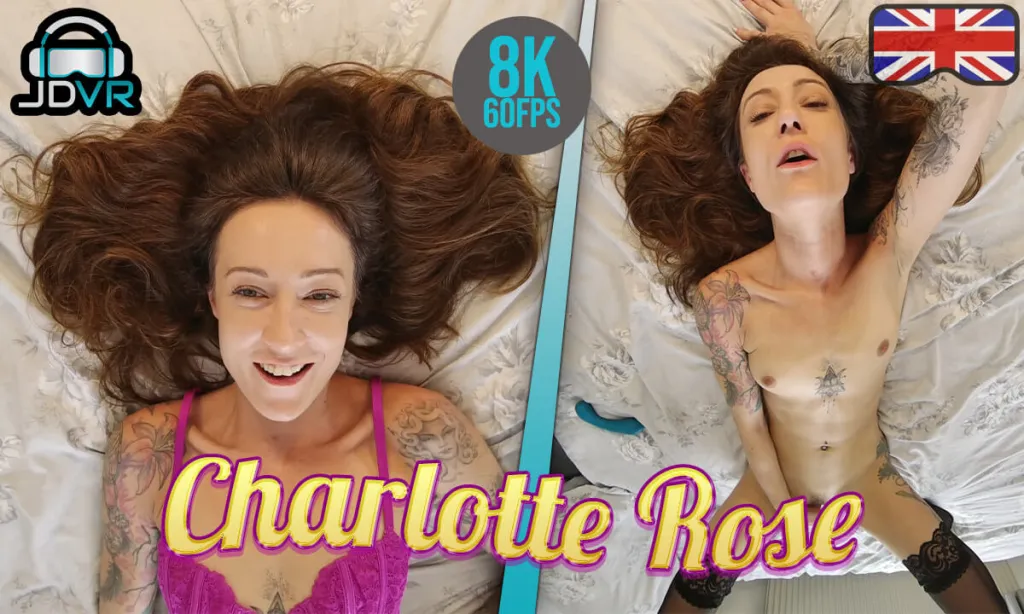 Charlotte Rose: 4K Masturbation with Toys - Stockings, Tattoos & Seductive Outfits