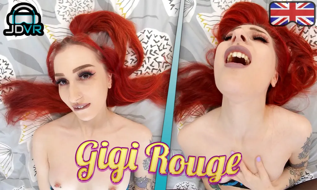 Gigi Rouge'sIntimate Solo Session in Stockings - VR Porn