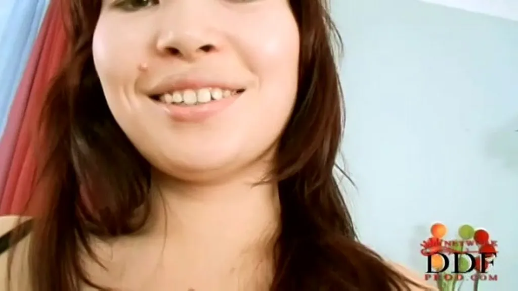 Aisha: Asian Brunette in Seductive Lingerie Blowjob
