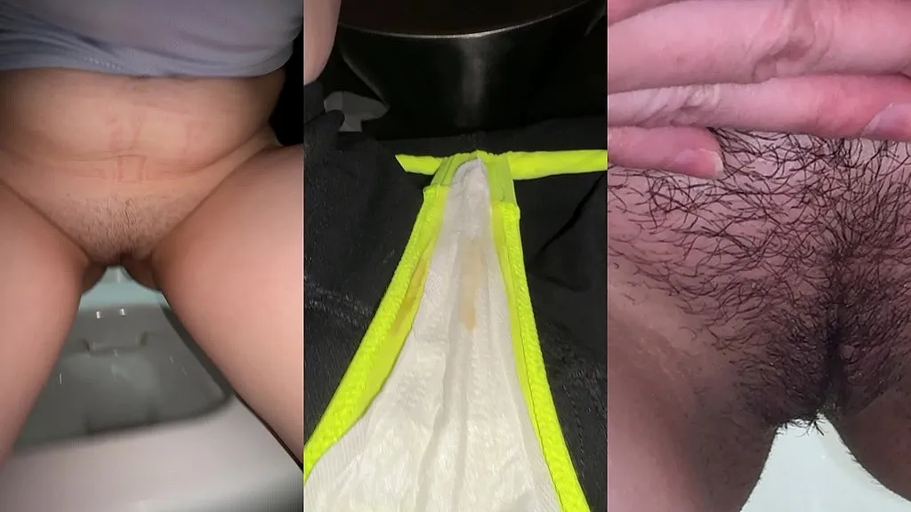 JuliaVeil's Public Peeing Compilation - HD Close-ups of Wet Panties